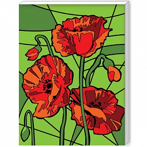 Роспись по номерам «Яркие маки» 30 х 40 см. (Росмэн, 30176ros)